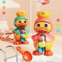 Đồ chơi nhà tắm Vịt quay bánh xe nước vui nhộn cho bé ms.happy