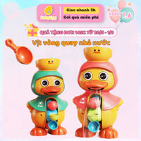 Đồ chơi nhà tắm Vịt xoáy nhả nước, Vịt chong chóng nước Đồ chơi phòng tắm cho bé Babyegg