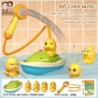 Đồ chơi nhà tắm, vòi sen vịt, vịt phun nước cho bé chạy pin