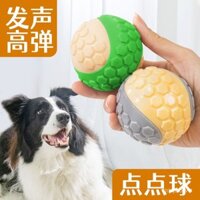Đồ chơi nhai cho chó nhỏ và vừa, bóng chấm bền cho chó con, chó border collie, bóng cao su đàn hồi tự giải trí cho thú cưng