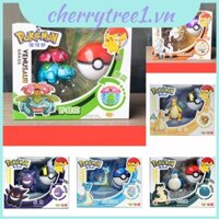 Đồ chơi nhân vật biến hình chất lượng cao bao gồm Pikachu Mewtwo Psyduck Eevee