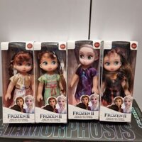 Đồ chơi nhập vai: Búp bê Elsa & Anna (Frozen II) đáng yêu ( 6in1 size 16 cm) 3Ages+ No. 3696