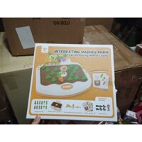 Đồ Chơi Nhổ Củ Cải Giáo Dục Sớm Cho Trẻ Luyện Kỹ Năng Cầm Nắm Và Đếm Số, Bộ Nhổ Cà Rốt Nông Trại Cho Bé