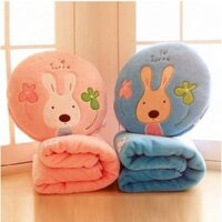 Đồ chơi nhồi bông bán buôn thỏ đường chăn điều hòa dễ thương gối thỏ đệm chăn điều hòa quà sinh nhật cho bạn gái vcoK