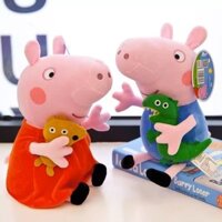 Đồ chơi nhồi bông chính thức Peppa Pig, gối búp bê, búp bê George Pig, quà tặng sinh nhật cho trẻ em