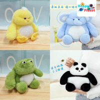 Đồ chơi nhồi bông chính thức dễ thương, chú voi nhỏ Xin'an, gấu trúc, chú vịt vàng nhỏ, thú nhồi bông, gối ngủ cho bé gái, quà tặng DCLU