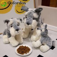 Đồ chơi nhồi bông cho chó COFORDOS, Mô phỏng 22 / 30 / 40CM Schnauzer Dog Plush, Trẻ em Trang trí nội thất Kawaii Búp bê mềm Búp bê nhồi bông Quà tặng sinh nhật