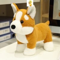 Đồ chơi nhồi bông Corgi Puppy đáng yêu / Động vật nhồi bông chó Corgi Kawaii có tai mềm mại, Trang trí nhà trẻ mềm mại, Người bạn đồng hành giảm căng thẳng / Quà tặng chó con dễ thương cho trẻ em, bé gái, sinh nhật, COD