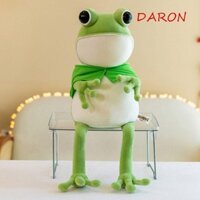 Đồ chơi nhồi bông ếch DARON, có áo choàng búp bê ếch xanh mềm mại, gối sang trọng thoải mái 45cm / 60cm / 80cm Thú nhồi bông Ếch dài chân trang trí nhà cửa