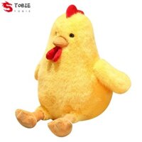 Đồ chơi nhồi bông gà TOBIE, Thú nhồi bông màu trắng / vàng Búp bê nhồi bông gà con, Đồ chơi trẻ em 30cm Gối mềm trông thực tế Gà trống sang trọng Trang trí phòng