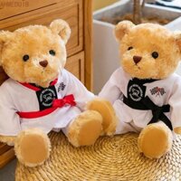 Đồ chơi nhồi bông gấu Taekwondo AHMEDUIB, Đồ chơi nhồi bông gấu mềm, Bộ sưu tập hoạt hình dễ thương Búp bê gấu mềm nhồi bông thoải mái Tiệc sinh nhật