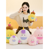 Đồ chơi nhồi bông gia đình ma dễ thương, búp bê nhồi bông, thỏ pudding, kỳ lân, gối ngủ mềm mại dễ thương