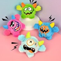 Đồ chơi nhồi bông hình chú chó vui nhộn dễ thương có bóng thoại