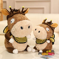 Đồ chơi nhồi bông hình con ong và lừa vui nhộn, búp bê đồng hành cho bé gái, thú cưng dễ thương, búp bê con ong và lừa, quà sinh nhật cho trẻ em