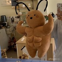 Đồ chơi nhồi bông hình con gián miền Nam dễ thương, mạnh mẽ, tượng sáng tạo, đồ chơi hài hước cho bé trai