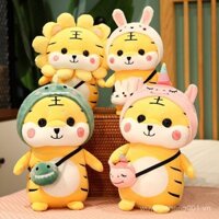 Đồ chơi nhồi bông hổ nhỏ biến hình, linh vật hổ, quà tặng mới cho trẻ em, gối búp bê bán buôn BFOE
