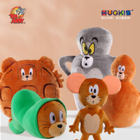 Đồ chơi nhồi bông hoạt hình Tom và Jerry chính hãng, đồ chơi ngoại vi, bình hoa biến hình vui nhộn, búp bê Tom Cat hài hước OAKK LUBZ