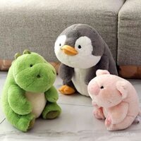 Đồ chơi nhồi bông khủng long béo AURORA chính hãng, gối ngủ, búp bê chim cánh cụt, thú nhồi bông, quà sinh nhật cho cô ấy