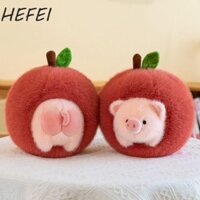 Đồ chơi nhồi bông lợn trái cây HEFEI, Đồ chơi nhồi bông màu hồng mềm có thể tháo rời, Búp bê sang trọng Ins Bộ sưu tập thú nhồi bông hình heo con dễ thương cho trẻ em gái