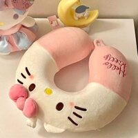 Đồ chơi nhồi bông mèo KT, gối cổ hình chữ U cho lớp học và văn phòng, gối hỗ trợ cổ, gối du lịch, gối ngủ