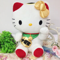 Đồ chơi nhồi bông mèo may mắn trong kho, búp bê hoạt hình Lucky KT 35cm, thú nhồi bông