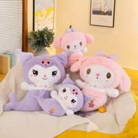 Đồ chơi nhồi bông mới hình nàng tiên cá Kuromi, búp bê My Melody, búp bê siêu mềm dễ thương, quà tặng cho bé gái