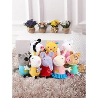 Đồ chơi nhồi bông Peppa Pig, búp bê cừu George, túi xách trẻ em, gấu bông, quà tặng cho bé gái