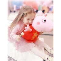 Đồ chơi nhồi bông Peppa Pig, búp bê khủng long Peppa George, quà sinh nhật cho gia đình bốn người