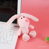 Đồ chơi nhồi bông thỏ tai dài mềm mại dễ thương, móc khóa nhồi bông chó răng khỉ dễ thương