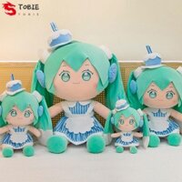 Đồ chơi nhồi bông TOBIE Miku, Búp bê nhồi bông hoạt hình Hatsune Miku, Gối sang trọng PP Cotton Fufu có bánh Hatsune Miku Đồ chơi sang trọng Quà tặng sinh nhật
