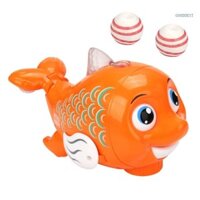 Đồ chơi nổi cá heo GOO Âm thanh di chuyển Bánh xe đa năng Đồ chơi giáo dục di chuyển