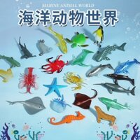Đồ chơi nước cho trẻ em mô hình cá mập động vật đại dương phát triển nhận thức cho bé trai bé gái mô hình cá ngựa rắn