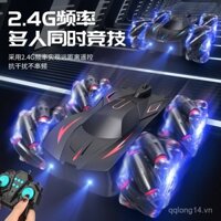 Đồ chơi ô tô điều khiển từ xa cho trẻ em, xe lăn hai mặt, xe đua điện bốn bánh, quà tặng cho bé trai