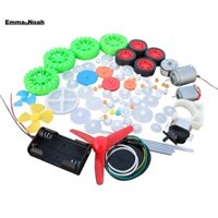 Đồ chơi Ô tô Robot Phụ kiện DIY Bộ Robot ô tô có động cơ DIY có ổ giun, thắt lưng, vòng bi, bánh xe, bánh răng cho trẻ em Dễ dàng cài đặt Dễ dàng sử dụng