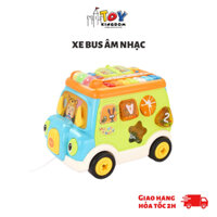 Đồ Chơi Ô Tô Thả Hình Khối Âm Nhạc, Có Đàn, Có Nhạc Dành Cho Bé Từ 9 Tháng Tuổi