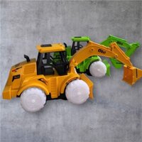 Đồ chơi ô tô xe cẩu máy xúc có đènphát sáng, đồ chơi cỡ lớn làm quà tặng cho bé