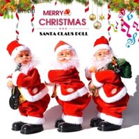 Đồ chơi ông già Noel leo dây, nhảy dù, Quà tặng cho bé dịp giáng sinh