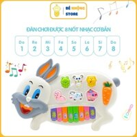 Đồ Chơi Phát Nhạc Cho Bé, Đồ chơi đàn piano có nhạc, có đèn hình con vật cho bé