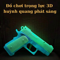 Đồ Chơi Phát Sáng Huỳnh Quang 3D Trọng Lực Súng Cà Rốt Vô Tri 1911 Súng Đồ Chơi Mini Trẻ Em Chơi - DATLEGO