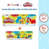 Đồ Chơi PLAYDOH Combo Bột Nặn 4 Màu Và Bột Nặn 4 Màu Mini CBB5517-23241-33