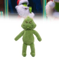 Đồ chơi quái vật Giáng sinh màu xanh lá cây ấm cúng và sang trọng Hình thú nhồi bông siêu mềm để cổ vũ lễ hội