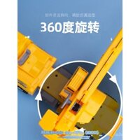 Đồ chơi quán tính lớn cho trẻ em, xe kỹ thuật cho bé trai, cần cẩu quân sự xanh cho trẻ em