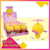 Đồ Chơi Quạt Quay Tay Mini Đổi Màu Ban Đêm Hình Vịt Con Đáng Yêu Cho Bé