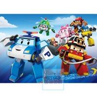 Đồ Chơi Robacar, Đồ Chơi Set 4 Xe Biệt Đội Robocar Poli, Đầy Màu Sắc