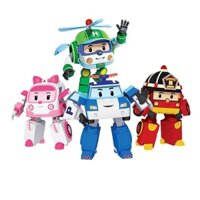 Đồ Chơi Robocar Poli Biến Hình Robot Siêu Xe 4 Trong 1 Cho Bé Lắp Ghép
