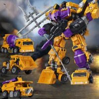 Đồ chơi Robot biến bình Transformer - Đa dạng các loại xe biến hình khác nhau (màu cam)