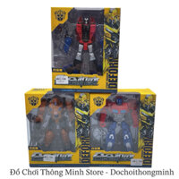 Đồ chơi robot biến hình ô tô transformers G1 starscream megatron, robot bumblebee optimus biến hình