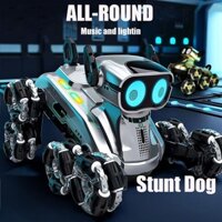 Đồ Chơi Robot Chó Thông Minh Điều Khiển Từ Xa, 8 Bánh Xe Linh Hoạt Di Chuyển Trên Nhiều Địa Hình