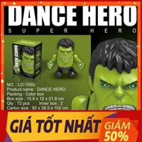 Đồ Chơi Robot Nhảy Múa Robot Dancer Hình Khổng Lồ Xanh Hulk Có Nhạc Vui Nhộn, Phát Sáng Lấp Lánh Siêu Đẹp