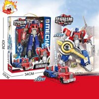 Đồ chơi Robot Optimus Prime biến hình thành xe ô tô, đồ chơi bé trai